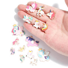 Cartoon Zinc Alloy Jewelry Accessories Unicorn Pendant DIY Bracelet Keychain,NaBaiYu,Cartoon Zinc Alloy Jewelry Accessories Unicorn Pendant DIY Bracelet Keychain