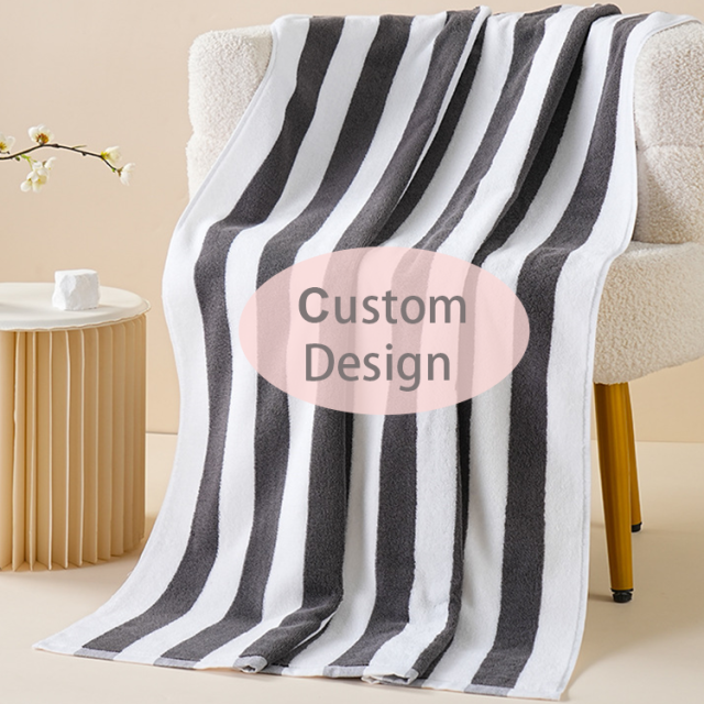 Cotton Beach Towel Oversize Striped Quick-Dry Highly Absorbent Swim Towel for Summer Vacation,NaBaiYu,Cotton Beach Towel Oversize Striped Quick-Dry Highly Absorbent Swim Towel for Summer Vacation