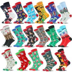 Crew Cotton Christmas Socks Knitted Jacquard Colorful Animal Socks Fancy Dress Socks,NaBaiYu,Crew Cotton Christmas Socks Knitted Jacquard Colorful Animal Socks Fancy Dress Socks