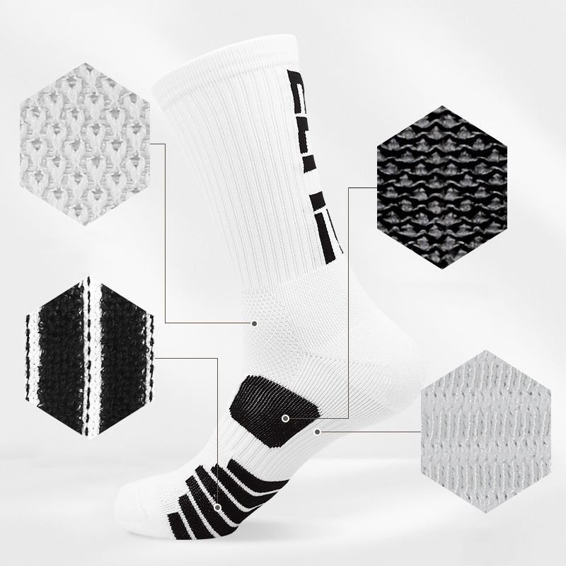 Sport Socks Custom logo OEM Men Socks Seamless Athletic Half Terry Basketball Crew Socks,NaBaiYu,Sport Socks Custom logo OEM Men Socks Seamless Athletic Half Terry Basketball Crew Socks