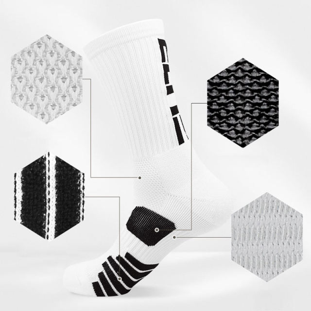 Sport Socks Custom logo OEM Men Socks Seamless Athletic Half Terry Basketball Crew Socks,NaBaiYu,Sport Socks Custom logo OEM Men Socks Seamless Athletic Half Terry Basketball Crew Socks