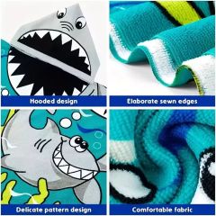 Pure Cotton Custom Hoodie Poncho Microfiber Beach Towel for Kids Quick Dry for Beach Swimming Shower and Daily Use,NaBaiYu,Pure Cotton Custom Hoodie Poncho Microfiber Beach Towel for Kids Quick Dry for Beach Swimming Shower and Daily Use