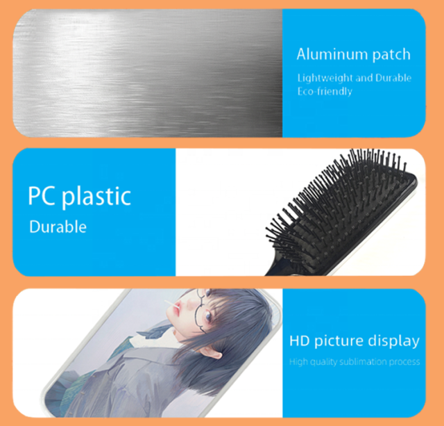 Sublimation Blank Heat Transfer Printing Eco-Friendly Rectangle Shape Blanks Comb,NaBaiYu,Sublimation Blank Heat Transfer Printing Eco-Friendly Rectangle Shape Blanks Comb