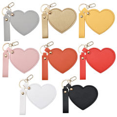 Heart-Shaped PU Leather Cosmetic Mirror Portable Pocket Compact Cosmetic Mirror Keychain,NaBaiYu,Heart-Shaped PU Leather Cosmetic Mirror Portable Pocket Compact Cosmetic Mirror Keychain