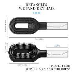 2-in-1 Hair Mist Brush Wet & Dry Detangling Hair Brush Anti-static Comb Spray Comb,NaBaiYu,2-in-1 Hair Mist Brush Wet & Dry Detangling Hair Brush Anti-static Comb Spray Comb
