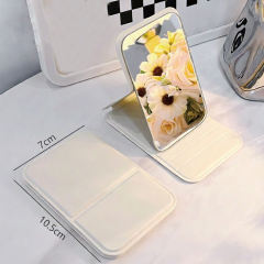 Portable Mini Foldable Makeup Mirror Small Pocke Minimalist Desktop Custom Personalized Cosmetic Vanity Beauty Mirror Tools,NaBaiYu,Portable Mini Foldable Makeup Mirror Small Pocke Minimalist Desktop Custom Personalized Cosmetic Vanity Beauty Mirror Tools