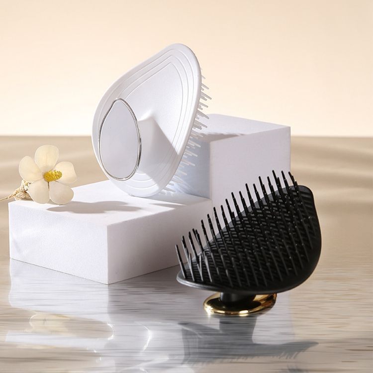 Custom Logo Oval Silicone Bristle Scalp Massager Brush Detangling Hair Shampoo Brush Massager for Women,NaBaiYu,Custom Logo Oval Silicone Bristle Scalp Massager Brush Detangling Hair Shampoo Brush Massager for Women