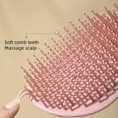 Custom Logo Oval Silicone Bristle Scalp Massager Brush Detangling Hair Shampoo Brush Massager for Women,NaBaiYu,Custom Logo Oval Silicone Bristle Scalp Massager Brush Detangling Hair Shampoo Brush Massager for Women