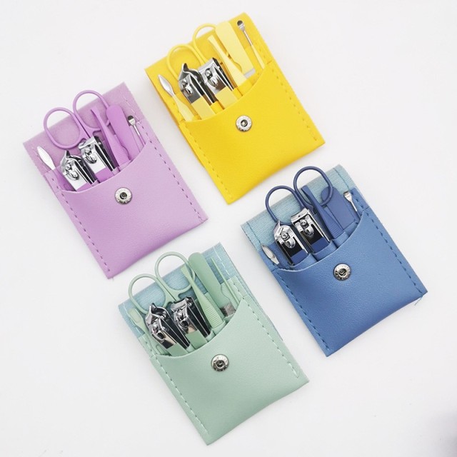 7Pcs/set Manicure Set Stainless Steel Nail Clipper Cuticle Nipper Scissor Grooming Tools With PU Leather Bag,NaBaiYu,7Pcs/set Manicure Set Stainless Steel Nail Clipper Cuticle Nipper Scissor Grooming Tools With PU Leather Bag