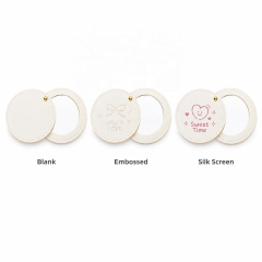 Custom PU Leather Mini Round Makeup Mirror Bag Women's Gift Small Mirror,NaBaiYu,Custom PU Leather Mini Round Makeup Mirror Bag Women's Gift Small Mirror