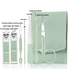 7Pcs/set Manicure Set Stainless Steel Nail Clipper Cuticle Nipper Scissor Grooming Tools With PU Leather Bag,NaBaiYu,7Pcs/set Manicure Set Stainless Steel Nail Clipper Cuticle Nipper Scissor Grooming Tools With PU Leather Bag