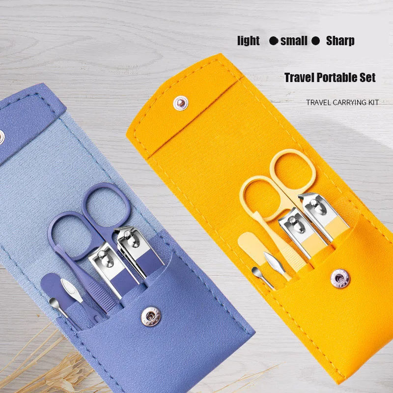 7Pcs/set Manicure Set Stainless Steel Nail Clipper Cuticle Nipper Scissor Grooming Tools With PU Leather Bag,NaBaiYu,7Pcs/set Manicure Set Stainless Steel Nail Clipper Cuticle Nipper Scissor Grooming Tools With PU Leather Bag