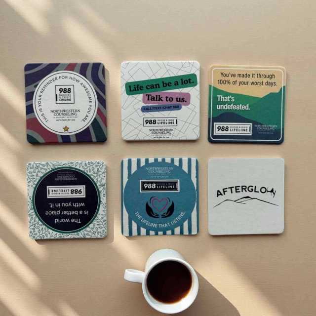 Custom Absorbent Paper Coasters Printed Logo Thick Cardboard Disposable Coasters,NaBaiYu,Custom Absorbent Paper Coasters Printed Logo Thick Cardboard Disposable Coasters
