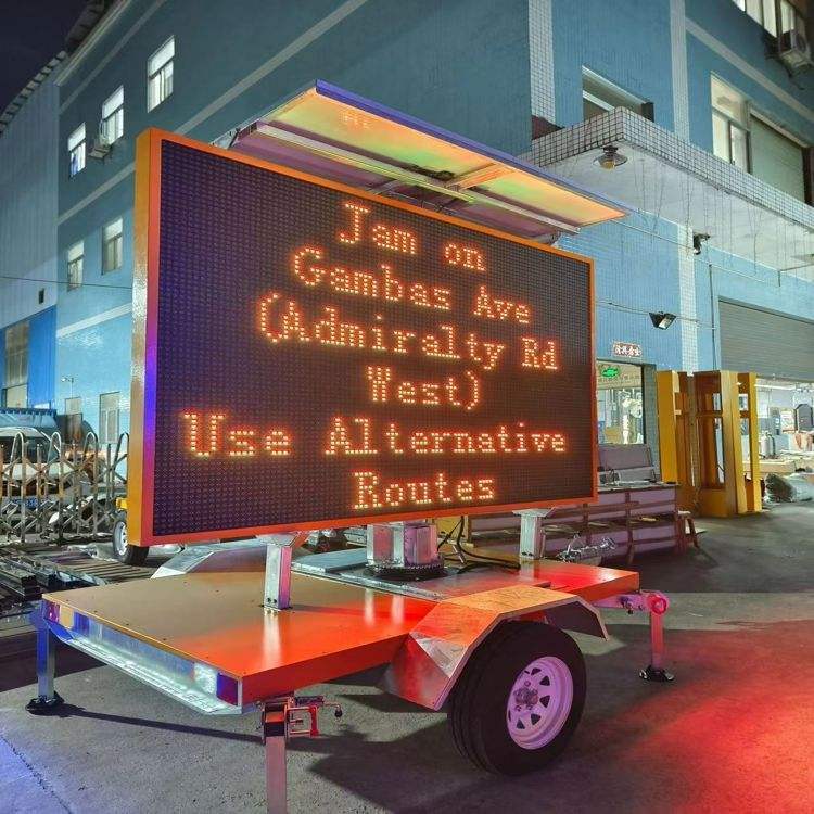 Portable Variable Message Signs Mobile Trailer Solar VMS,MY SHOP,Portable Variable Message Signs Mobile Trailer Solar VMS-MY SHOP