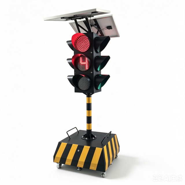 Solar-powered portable traffic signal,MY SHOP,Solar-powered portable traffic signal-MY SHOP