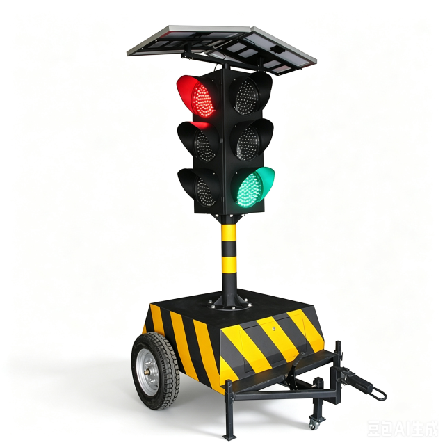 Solar-powered portable traffic signal,MY SHOP,Solar-powered portable traffic signal-MY SHOP