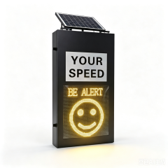 Solar Radar Speed Limit Sign with Smiley & Sad Face Display,MY SHOP,Solar LED Speed Limit Sign