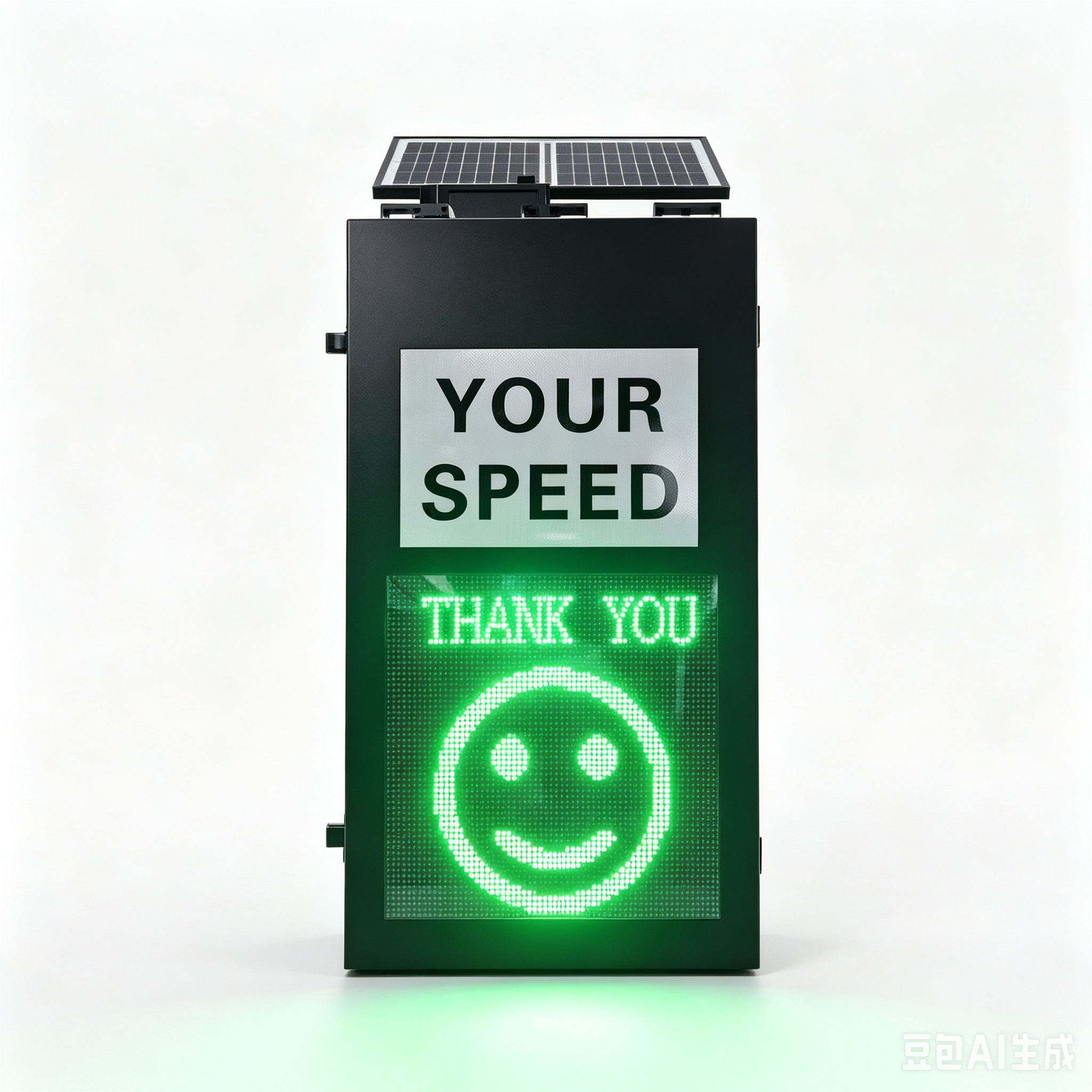 Solar Radar Speed Limit Sign with Smiley & Sad Face Display,MY SHOP,Solar LED Speed Limit Sign