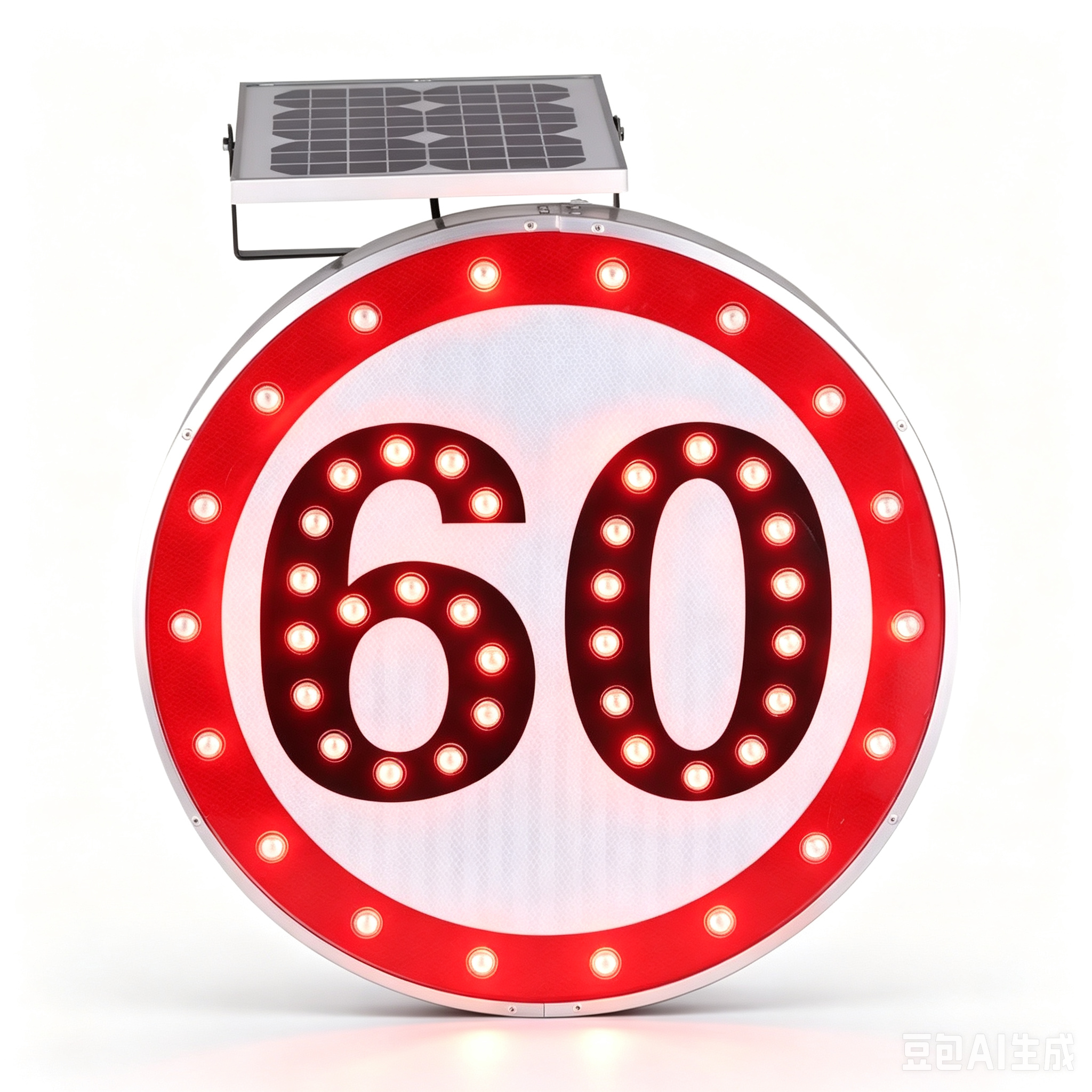 Solar LED Speed Limit Sign,MY SHOP,Solar Powered LED Stop Traffic Sign