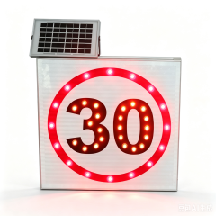 Solar LED Speed Limit Sign,MY SHOP,Solar Powered LED Stop Traffic Sign