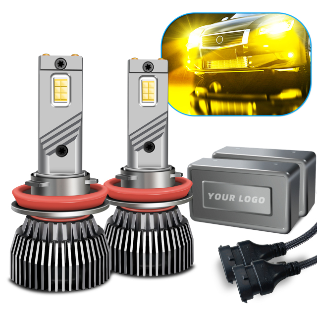 M6 Series 3000K Golden Yellow LED Headlight Bulbs – 130W Multi-Copper Tube Cooling,Sungmo LED Lighting,M6 Series 3000K Golden Yellow LED Headlight Bulbs – 130W Multi-Copper Tube Cooling