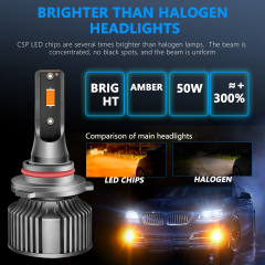 Sungmo A8 Series Amber LED Headlight – 50W Built-in Driver,Sungmo LED Lighting,A8 Series Amber LED Headlight – 50W Built-in Driver