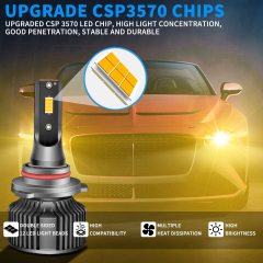 Sungmo A8 Series 3000K Golden Yellow LED Headlight – 50W Built-in Driver,Sungmo LED Lighting,A8 Series 3000K Golden Yellow LED Headlight – 50W