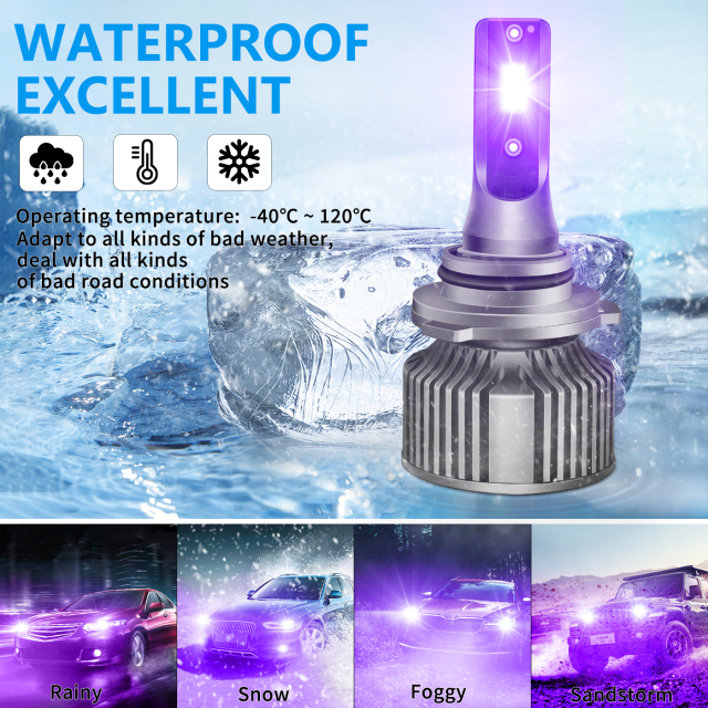 Sungmo A8 Series Purple LED Headlight – 50W Built-in Driver,Sungmo LED Lighting,A8 Series Purple LED Headlight – 50W Built-in Driver