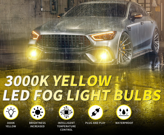 Sungmo E6S Series 3000K Golden Yellow LED Headlight – 60W Built-in Linear Driver,Sungmo LED Lighting,E6S Series 3000K Golden Yellow LED Headlight – 60W