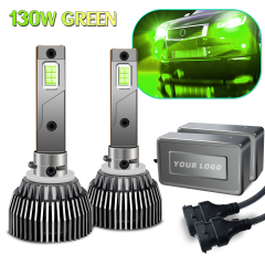 Sungmo M6 Series Lime Green LED Headlight – 130W Multi-Copper Tube Cooling,Sungmo LED Lighting,Sungmo M6 Series Lime Green LED Headlight – 130W Multi-Copper Tube Cooling