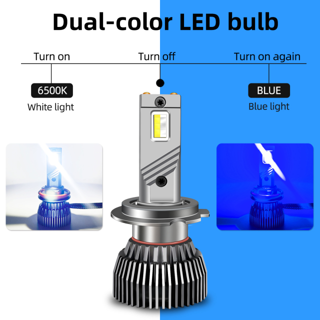 Sungmo M6B Series Dual-Color LED Headlight – White & Blue Switchable,Sungmo LED Lighting,M6B Dual-Color LED Headlight – White & Blue Switchable