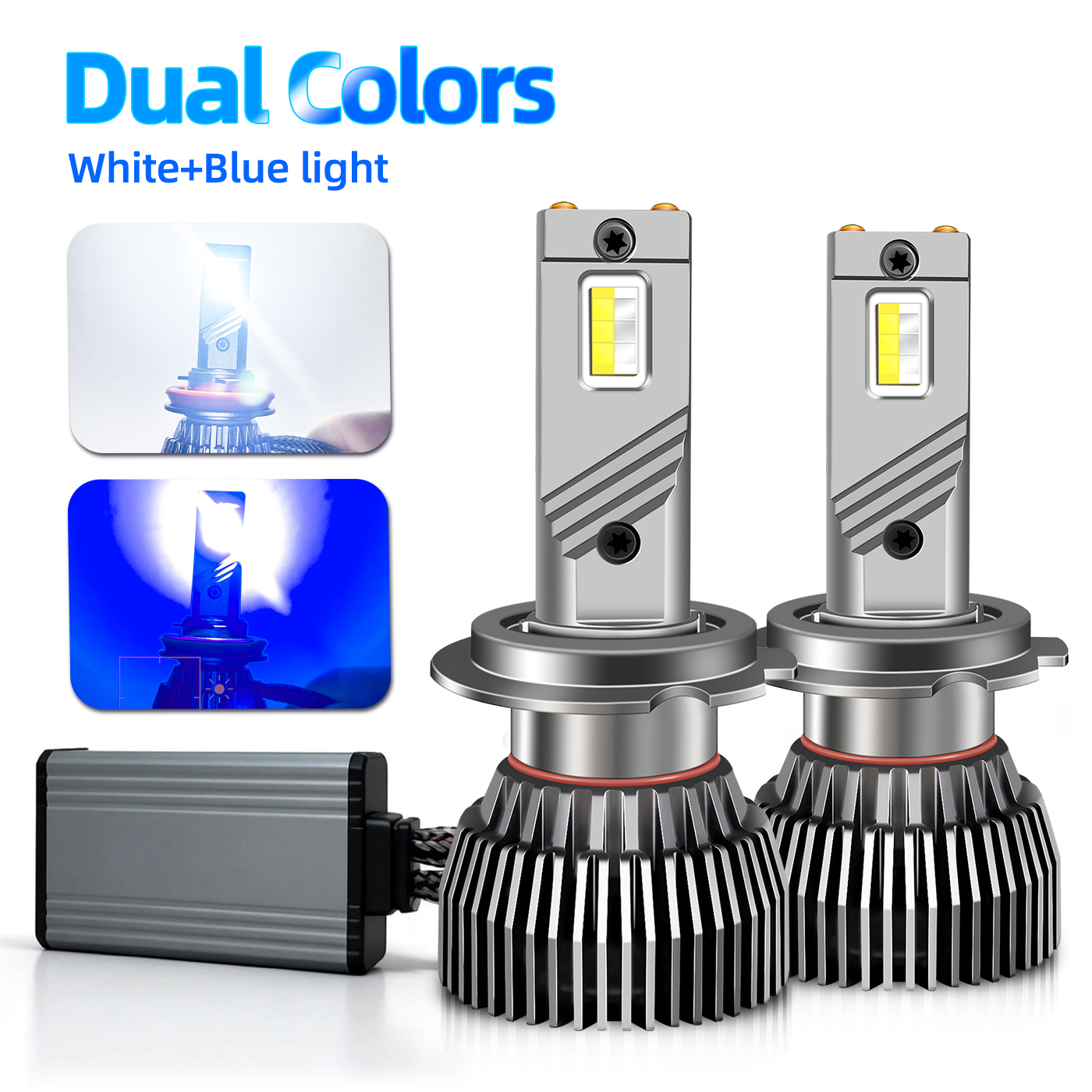 Sungmo M6B Series Dual-Color LED Headlight – White & Blue Switchable,Sungmo LED Lighting,M6B Dual-Color LED Headlight – White & Blue Switchable