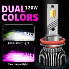 Sungmo M6P Series Dual-Color LED Headlight – White & Pink Purple Switchable,Sungmo LED Lighting,M6P Dual-Color LED Headlight –White & Pink Purple Switchable