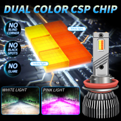 Sungmo M6P Series Dual-Color LED Headlight – White & Pink Purple Switchable,Sungmo LED Lighting,M6P Dual-Color LED Headlight –White & Pink Purple Switchable