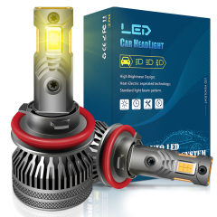 Sungmo M7 Series 3000K Golden Yellow LED Headlight – 140W Multi-Copper Tube Cooling,Sungmo LED Lighting,M7 Series 3000K Golden Yellow LED Headlight – 140W