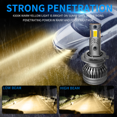 Sungmo M7 Series 4300K Warm Yellow LED Headlight – 140W Multi-Copper Tube Cooling,Sungmo LED Lighting,Sungmo M7 Series 4300K Warm Yellow LED Headlight – 140W Multi-Copper Tube Cooling