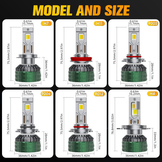 Sungmo M88 Series APP-Controlled LED Headlight – 170W Dual Copper Tube,Sungmo LED Lighting,M88 APP-Controlled LED Headlight – 170W Dimming 3000K-6500K