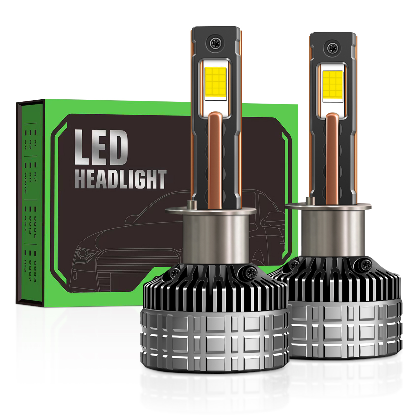 Sungmo T4 Series LED Headlight – 300W/200W Quad Copper Tube Cooling,Sungmo LED Lighting,T4 Series LED Headlight – Quad Copper Tube 300W/200W