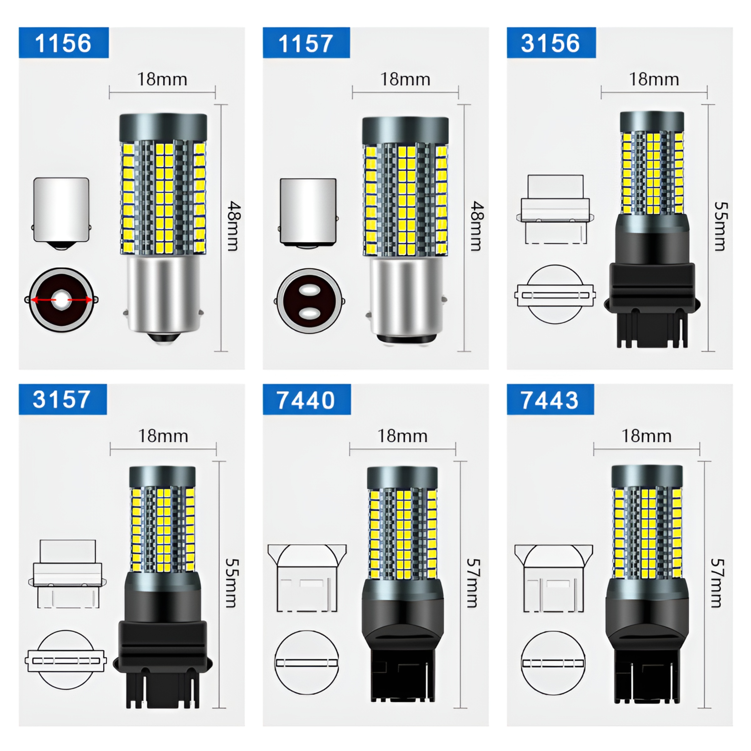 Sungmo Car LED Tail Light – 126SMD High-Brightness 1156/1157/3156/3157/7440/7443,Sungmo LED Lighting,LED Tail Light – 156/1157/3157/7440/7443 Brake Turn Signal