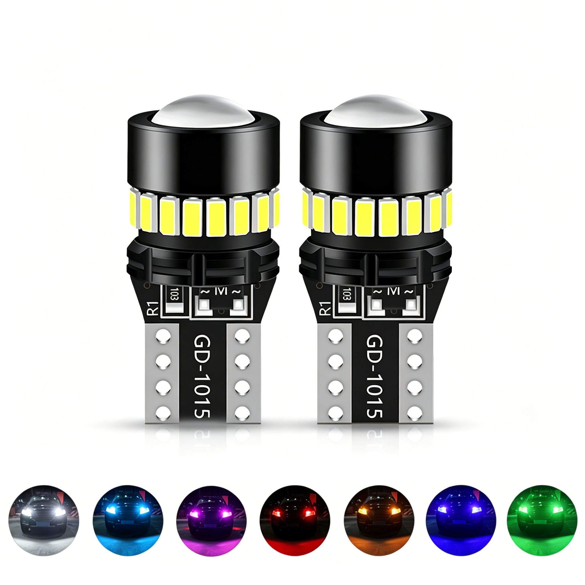 Sungmo T10 LED Bulb – 18/34/54 SMD Multi-Color Interior & Side Marker Light,Sungmo LED Lighting,T10 Bulb– 18/34/54 SMD Multi-Color Interior & Marker Light