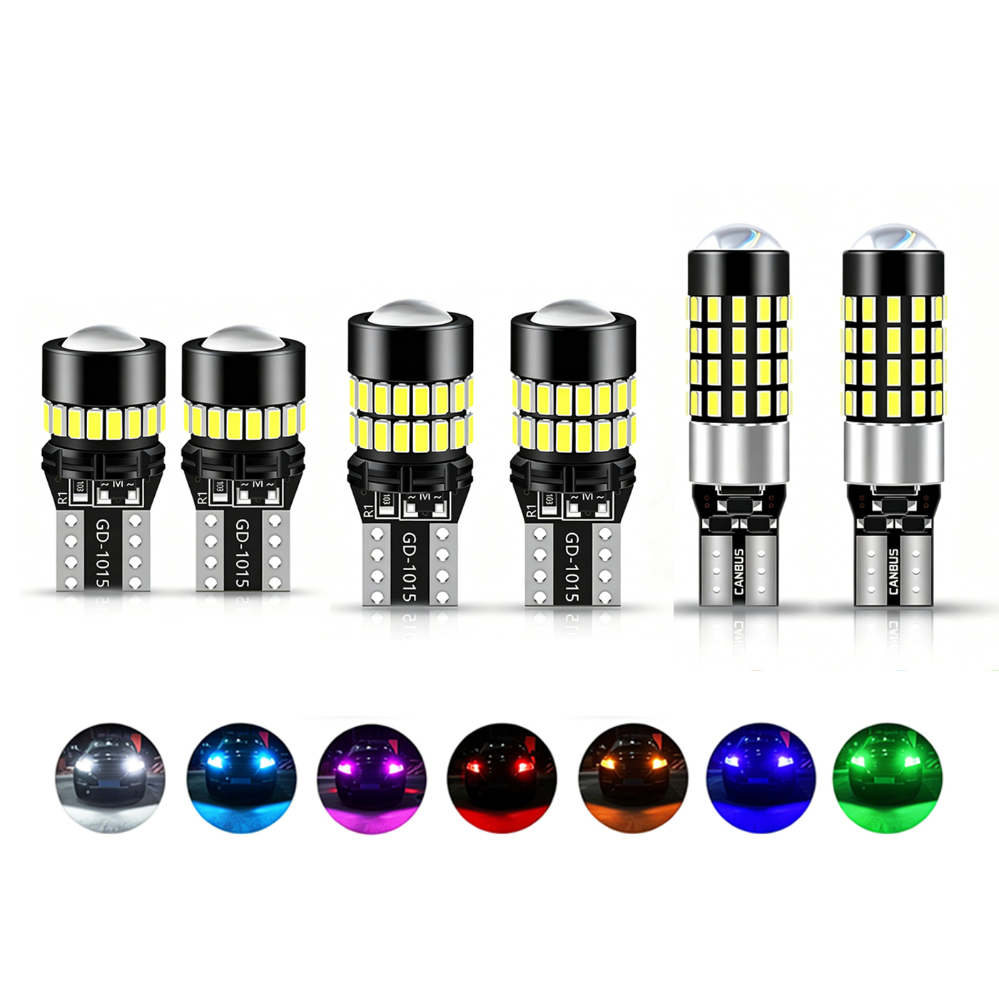 Sungmo T10 LED Bulb – 18/34/54 SMD Multi-Color Interior & Side Marker Light,Sungmo LED Lighting,T10 Bulb– 18/34/54 SMD Multi-Color Interior & Marker Light