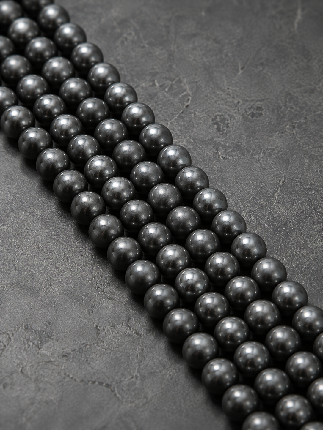 Black Obsidian & Magnetic Stone Beaded Bracelet - Grounded