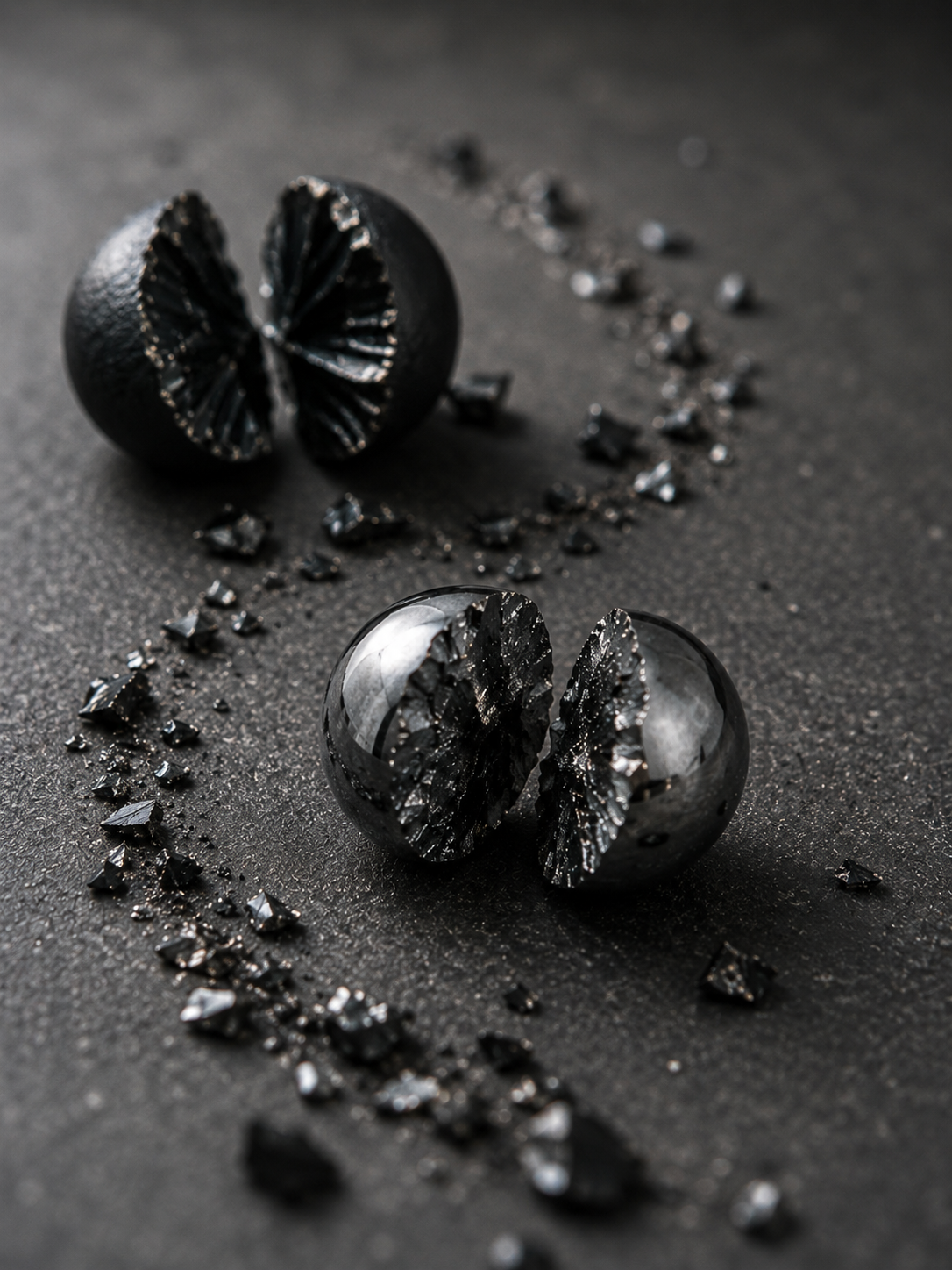 Black Obsidian & Magnetic Stone Beaded Bracelet - Grounded