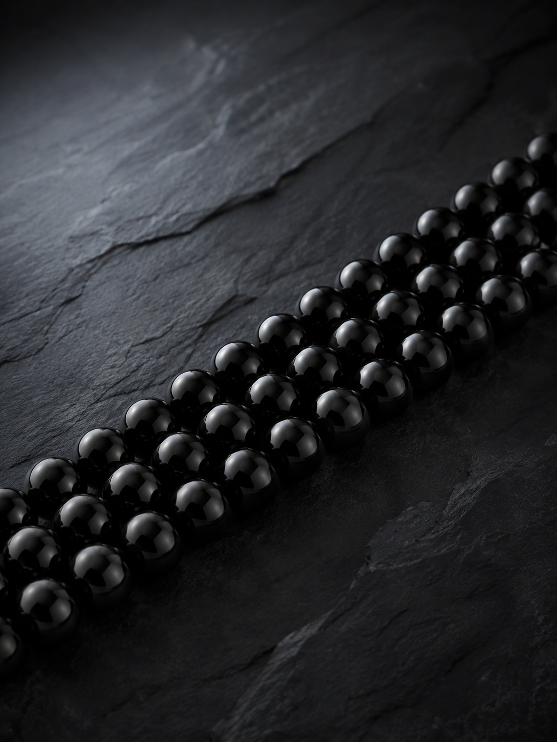 Lapis Lazuli & Black Obsidian Beaded Bracelet - Liminal