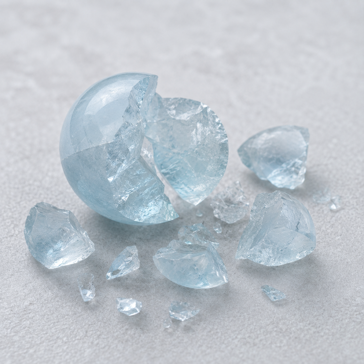 Amazonite, Aquamarine & Clear Quartz Beaded Bracelet - Clear Azure
