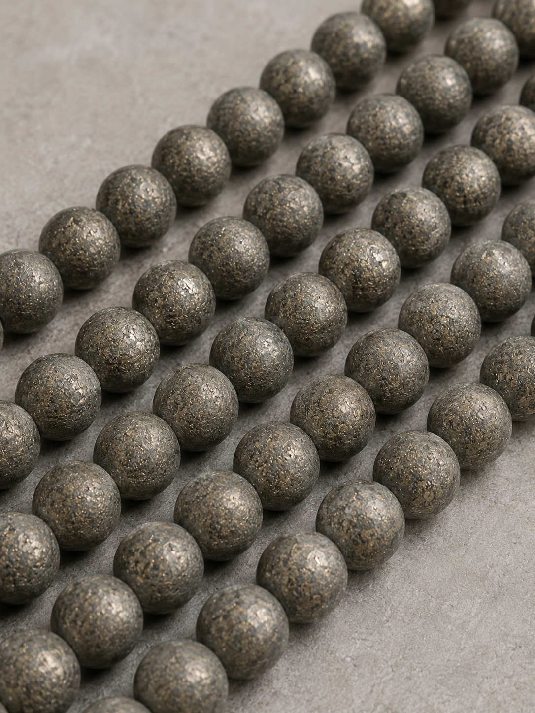 Matte Pyrite, Bronzite, Matte Black Obsidian & Hematite Spacer Beads Beaded Bracelet - Iron Shield