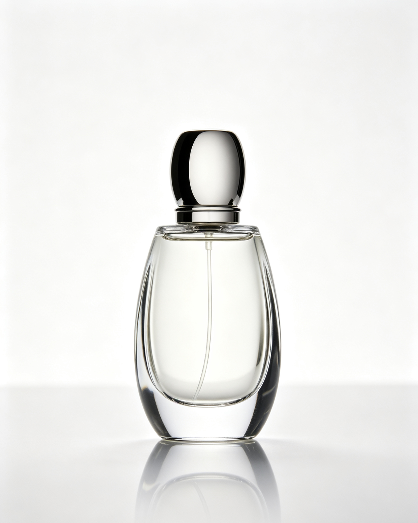 Smooth Oval Crystal Minimalist Fragrance Bottle