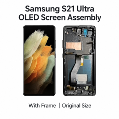Compatible with Samsung Galaxy S Series OLED Screen Assembly With Frame,Panelix,S21U(G998)