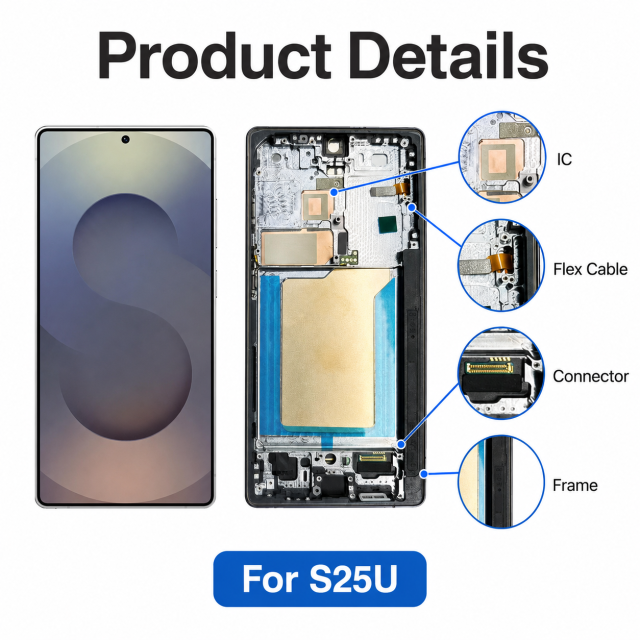 Compatible with Samsung Galaxy S Series OLED Screen Assembly With Frame,Panelix,S21U(G998)