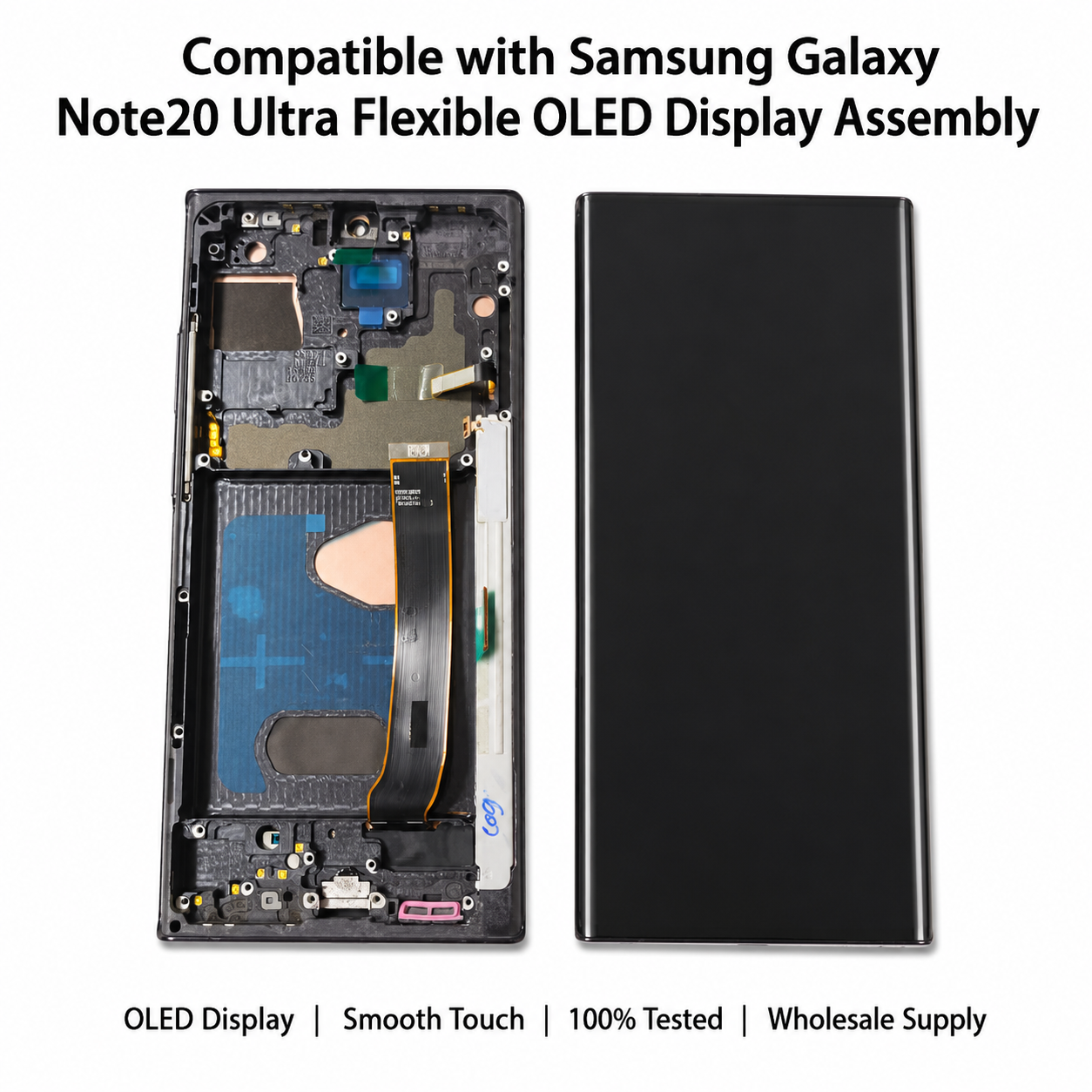 Compatible with Samsung Galaxy Series Flexible OLED Display Assembly with Frame | Wholesale Supplier,Panelix,S24U(S928)